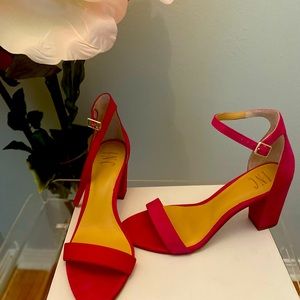 Fuchsia INC Leather Suede Sandal Size 10M